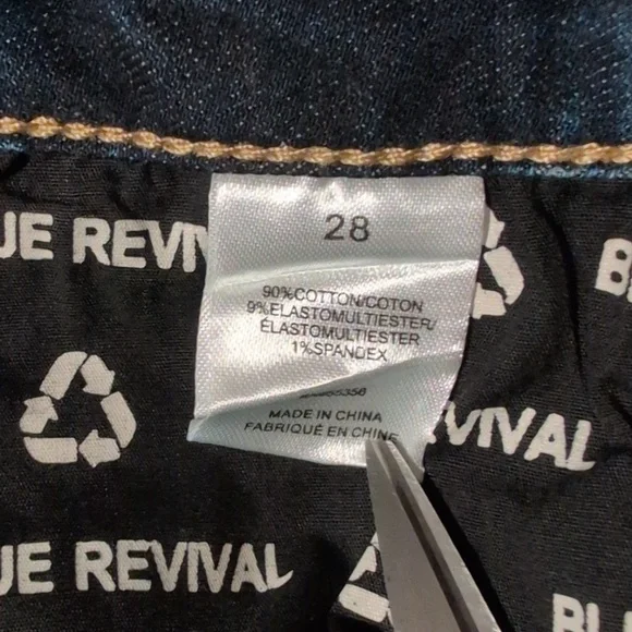 Blue Revival Recycled Y2K Boot Cut Monaco Jeans Size 28 NWT